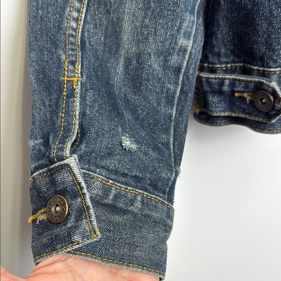 Steve & Barry’s Relaxed Fit Trucker Denim Jacket Medium Wash Sz S - Picture 5 of 14